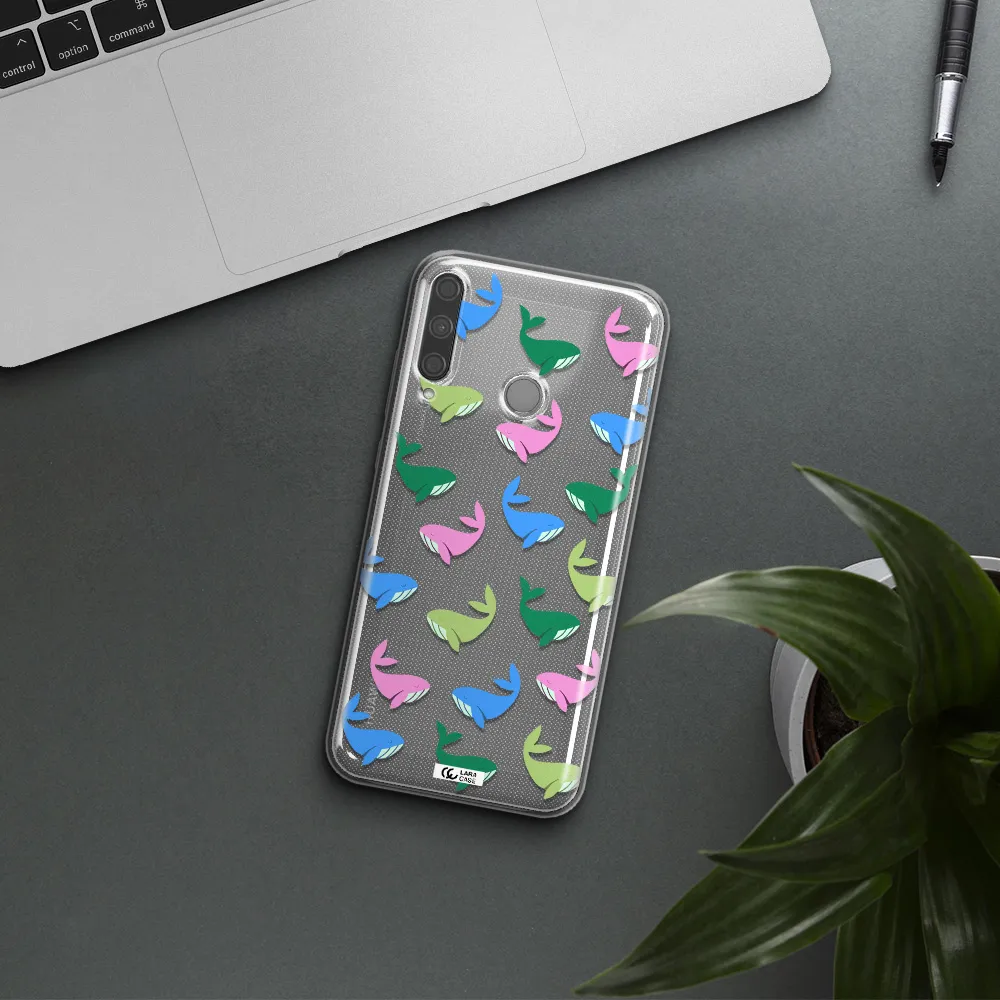 Colorful Whales Huawei P40 Lite E Clear TPU Case