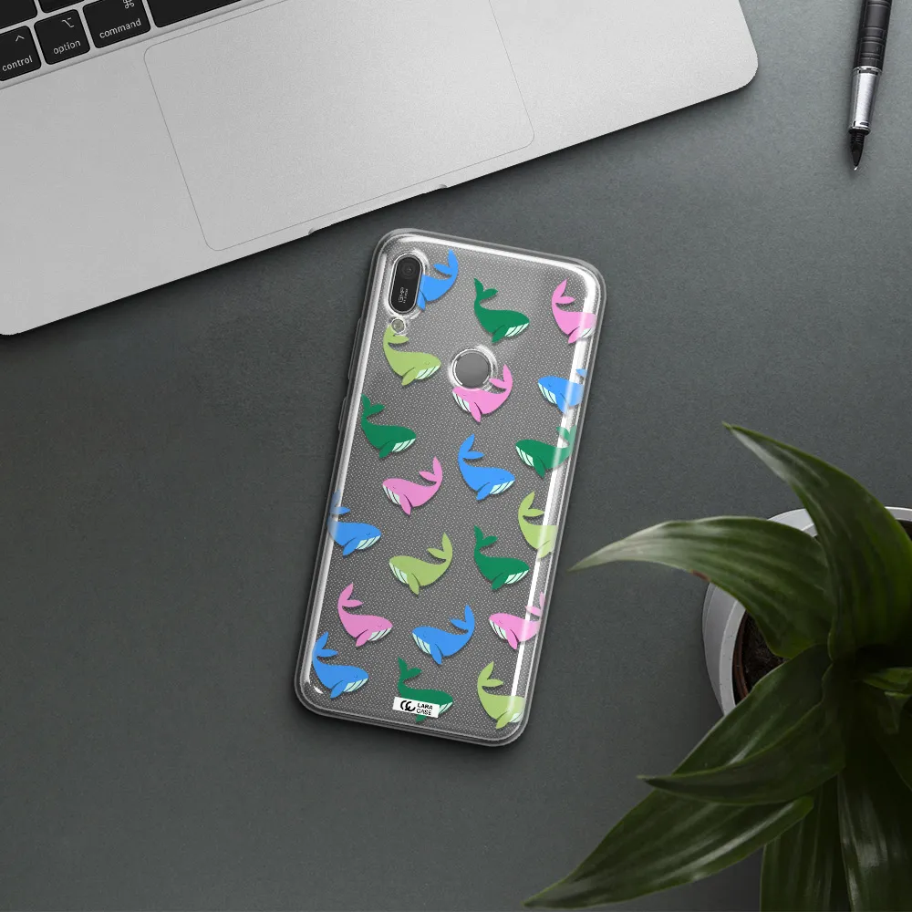 Colorful Whales Huawei Y6 2019 Clear TPU Case
