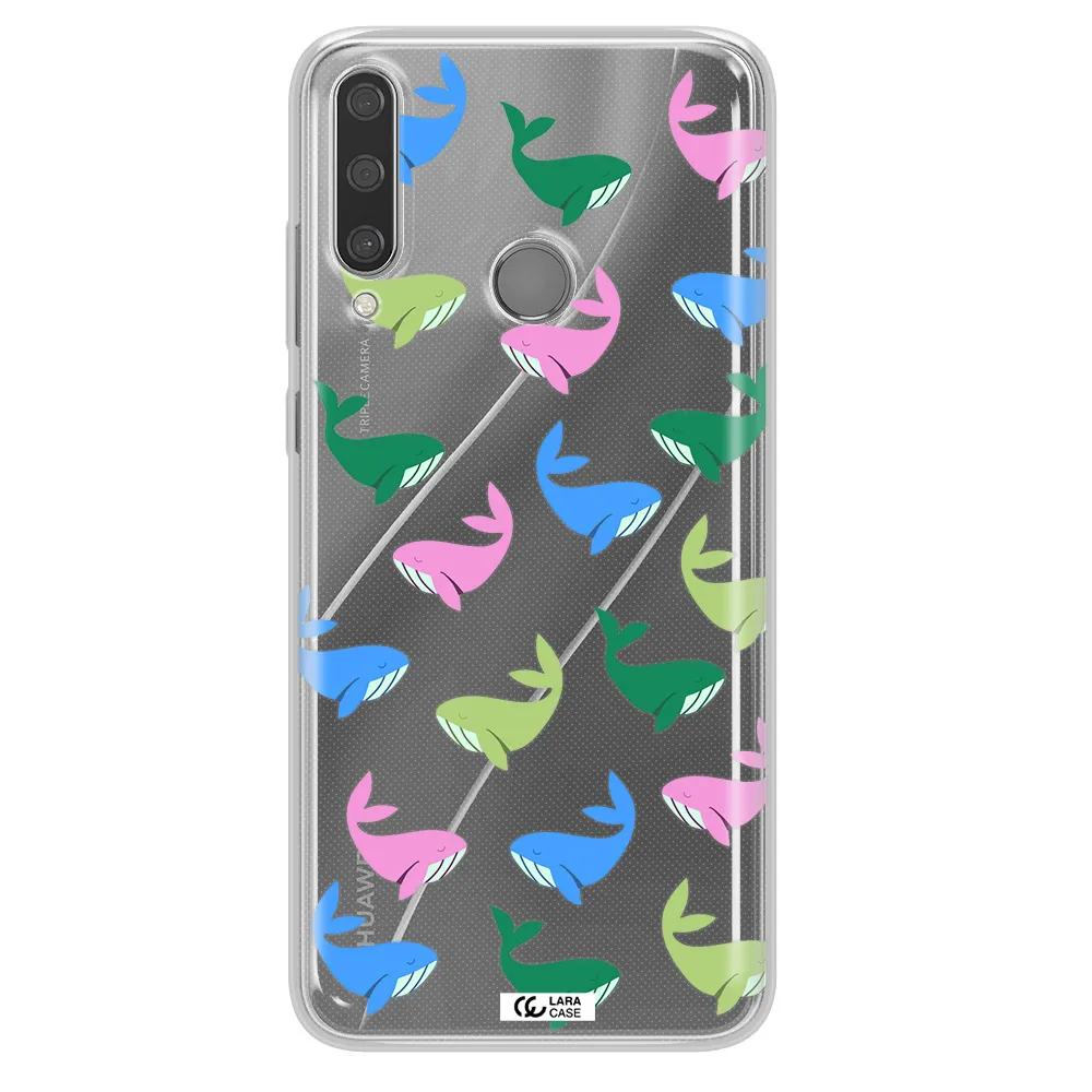 Colorful Whales Huawei Y6P Clear TPU Case
