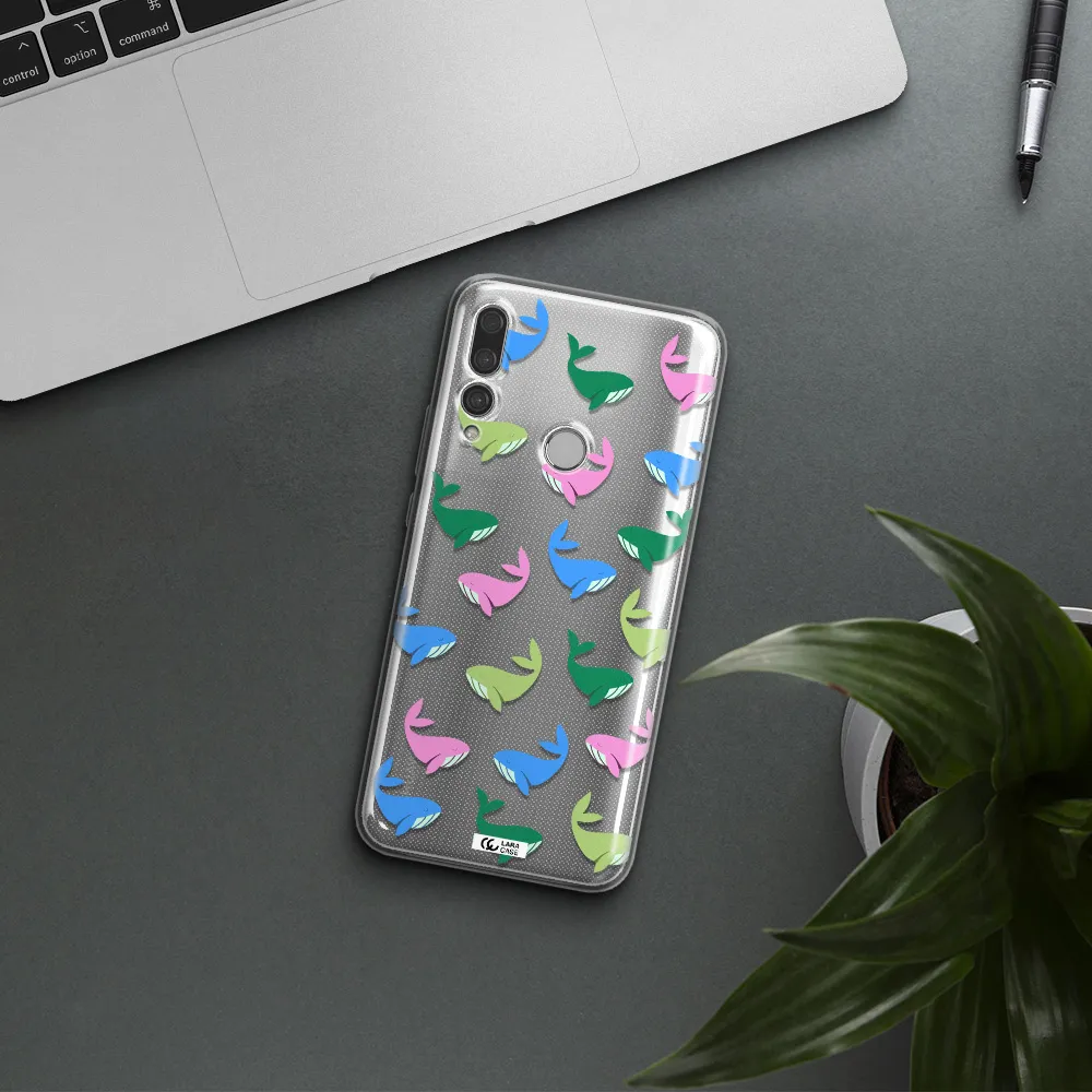 Colorful Whales Huawei Y9 Prime 2019 Clear TPU Case