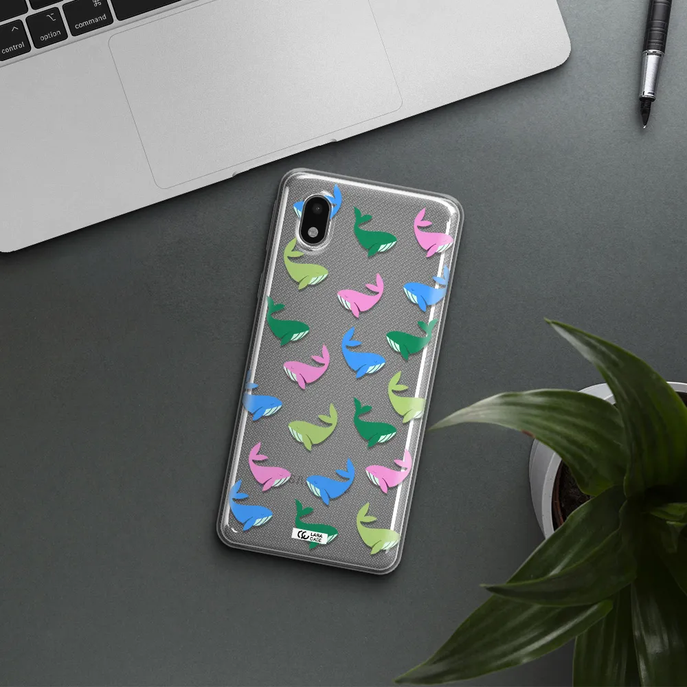Colorful Whales Samsung A01 Core Clear Tpu Case