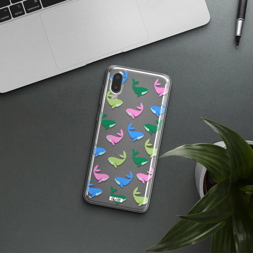 Colorful Whales Samsung A02 Clear TPU Case