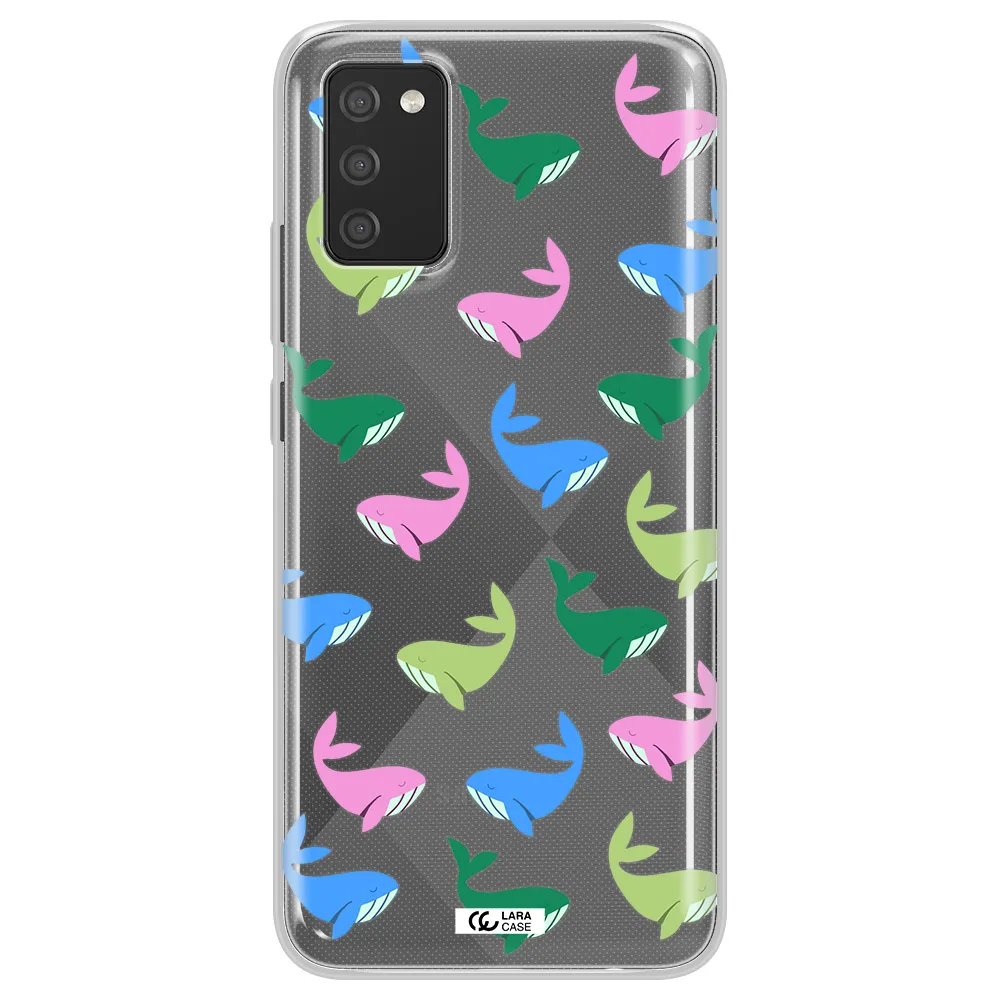 Colorful Whales Samsung A02S Clear TPU Case