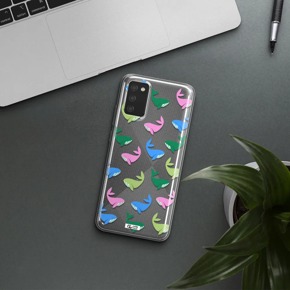 Colorful Whales Samsung A02S Clear TPU Case
