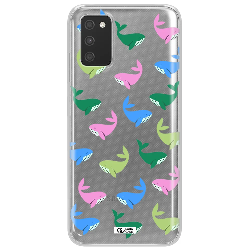 Colorful Whales Samsung A03S Clear TPU Case