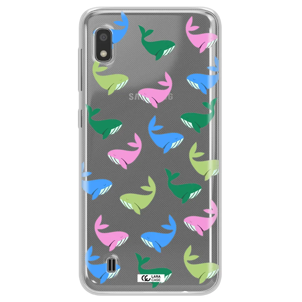 Colorful Whales Samsung A10 Clear TPU Case