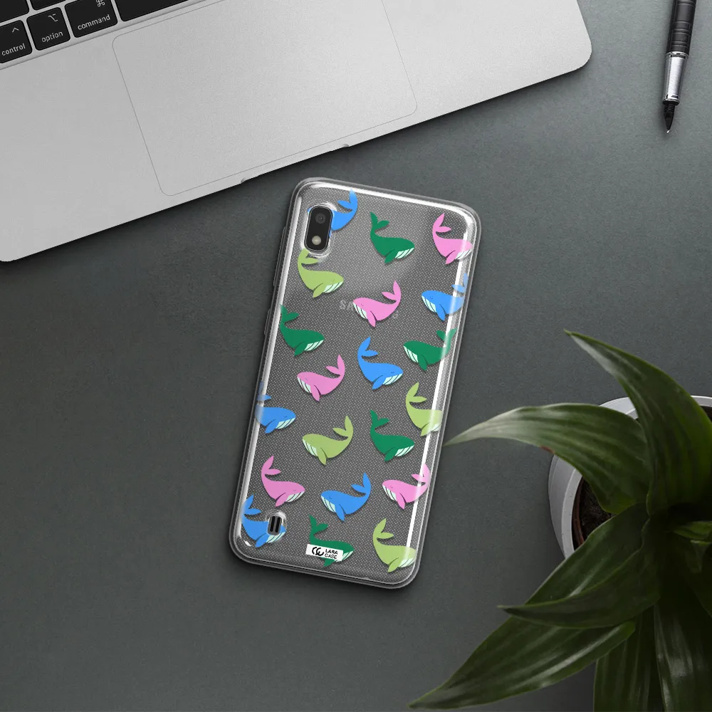 Colorful Whales Samsung A10 Clear TPU Case