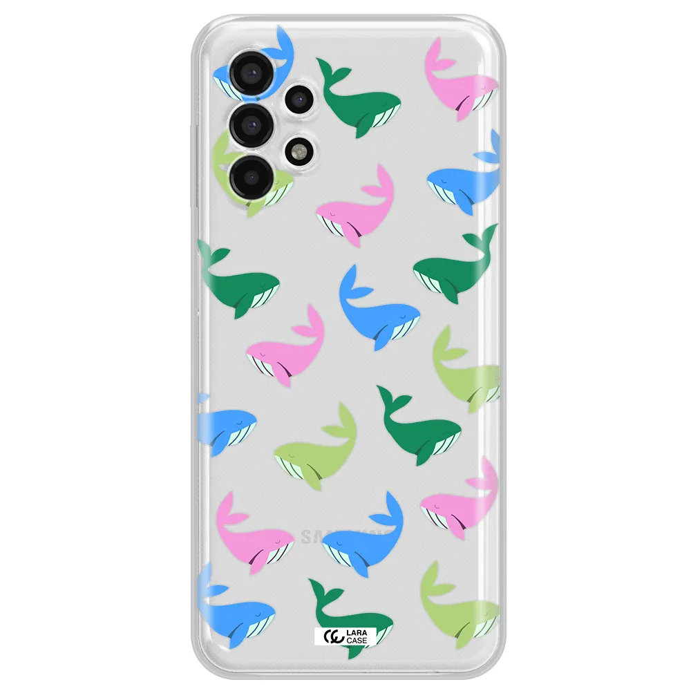 Colorful Whales Samsung A13 4g Clear TPU Case