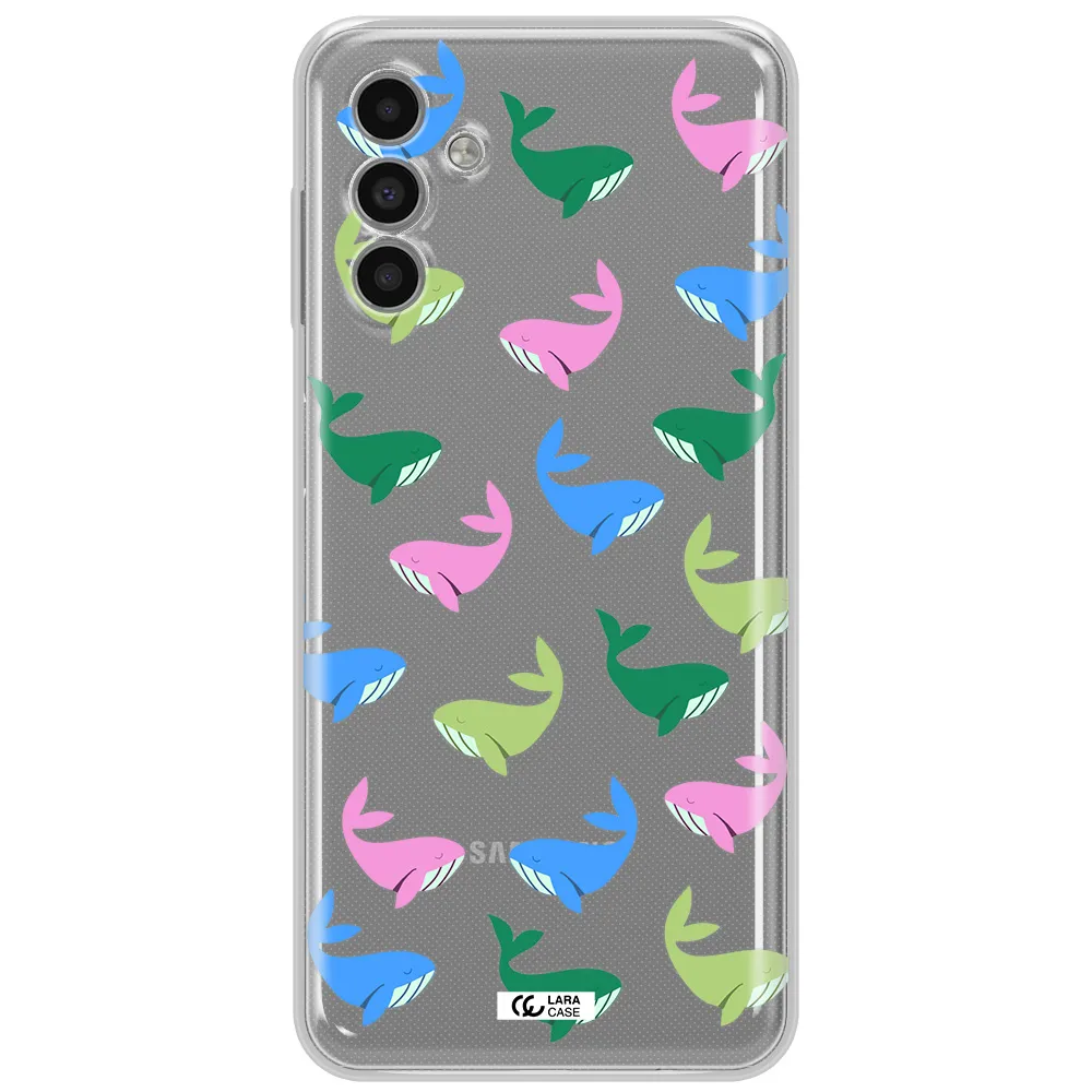 Colorful Whales Samsung A13 5G Clear Tpu Case