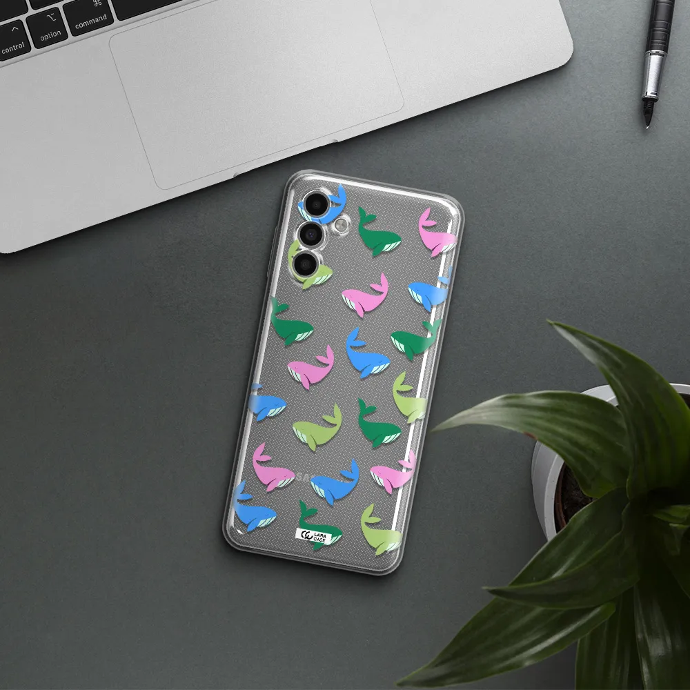 Colorful Whales Samsung A13 5G Clear Tpu Case