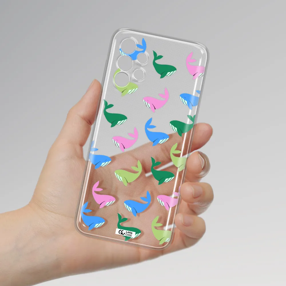 Colorful Whales Samsung A13 Clear TPU Case