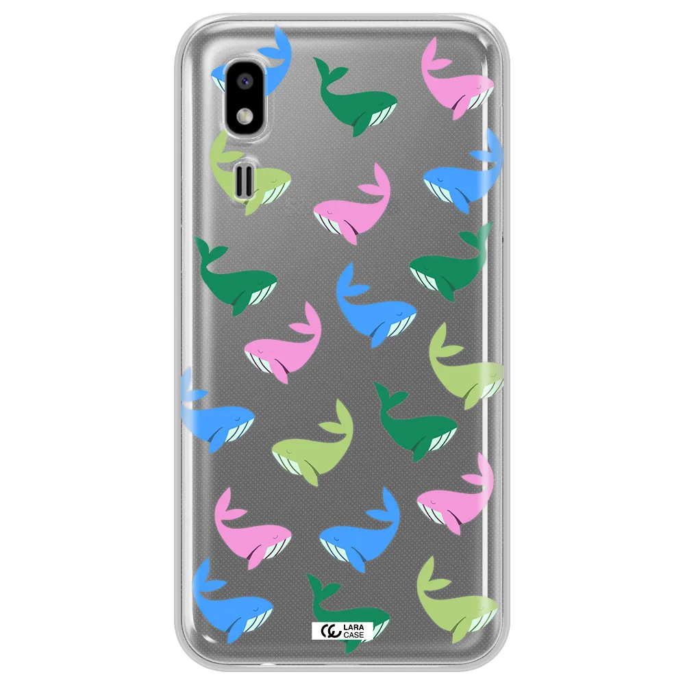 Colorful Whales Samsung A2 Core Clear TPU Case