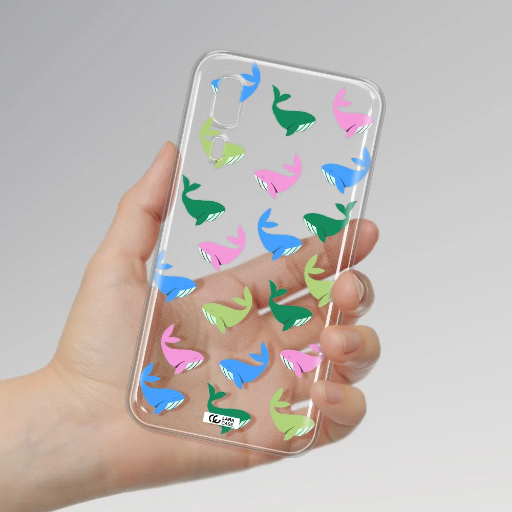Colorful Whales Samsung A2 Core Clear TPU Case