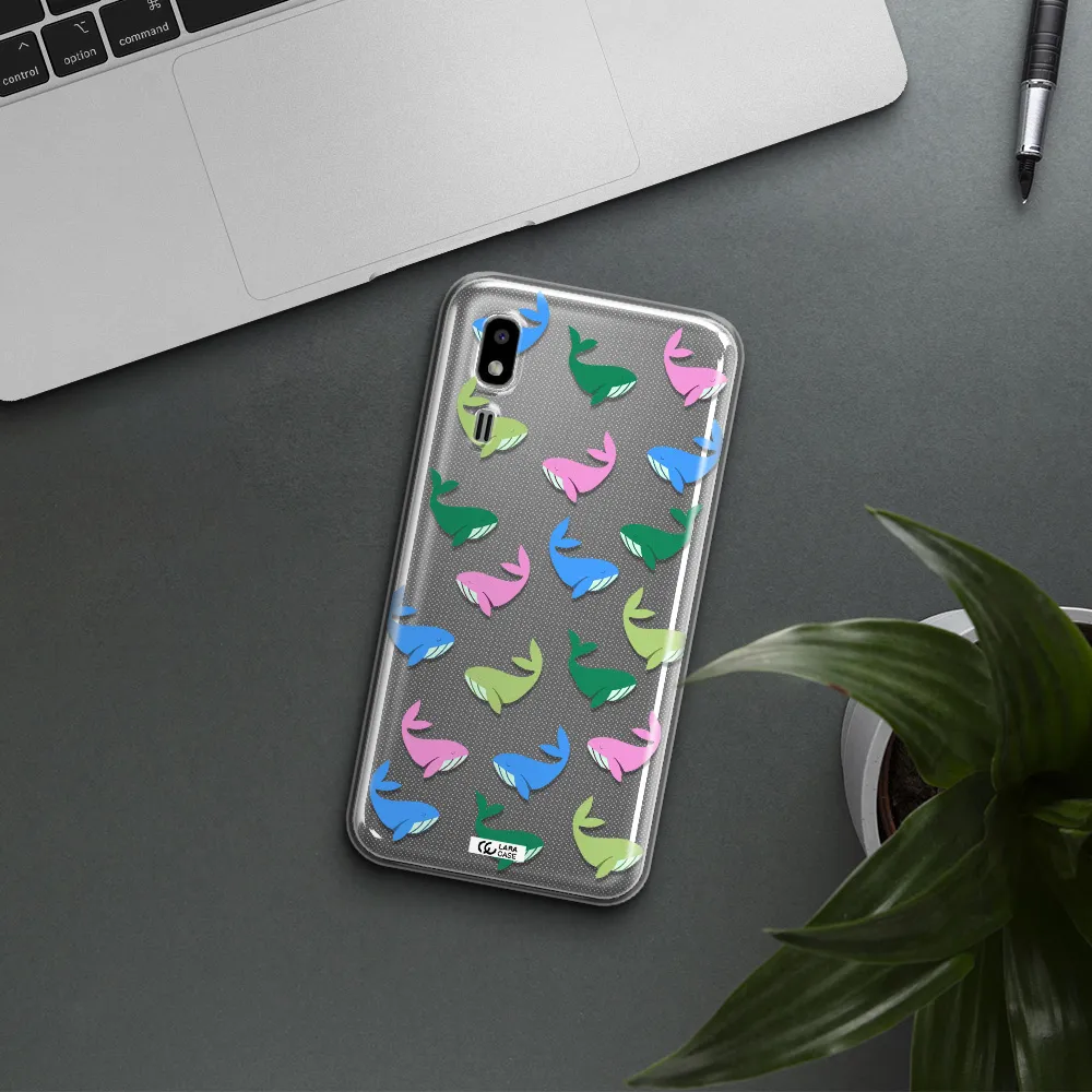 Colorful Whales Samsung A2 Core Clear TPU Case