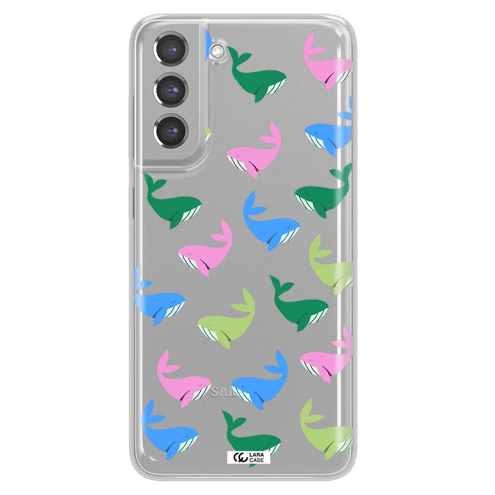 Colorful Whales Samsung A21 Fe Clear TPU Case