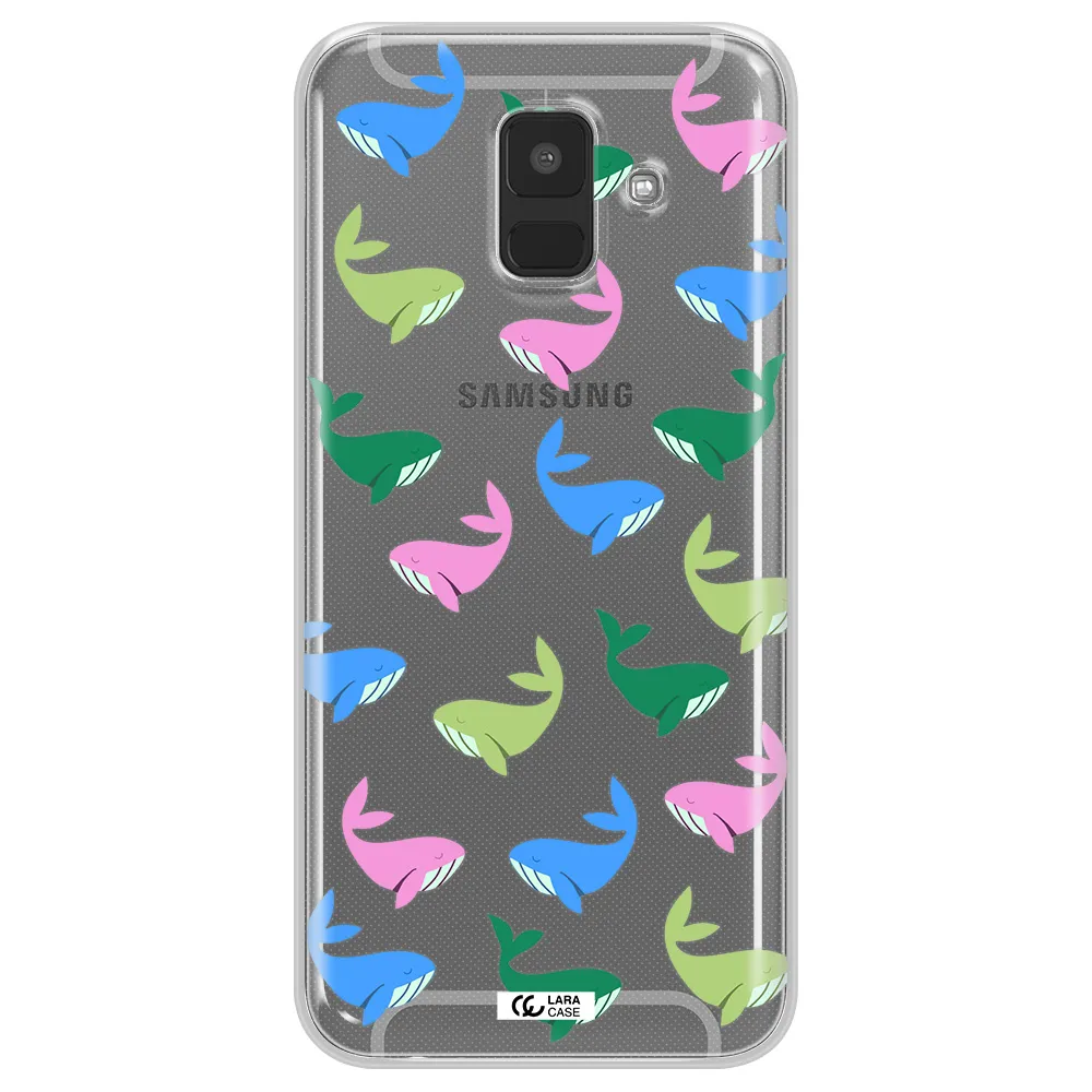 Colorful Whales Samsung A6 Clear TPU Case