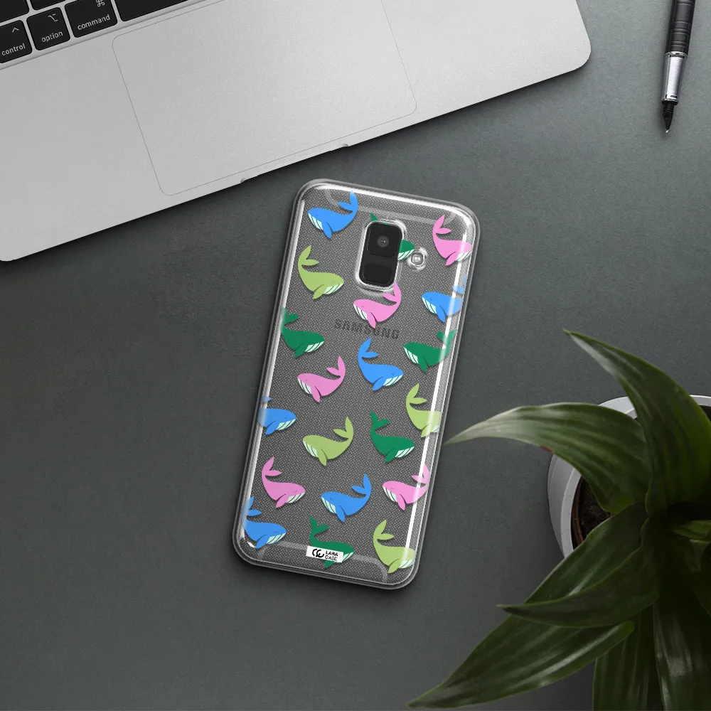 Colorful Whales Samsung A6 Clear TPU Case