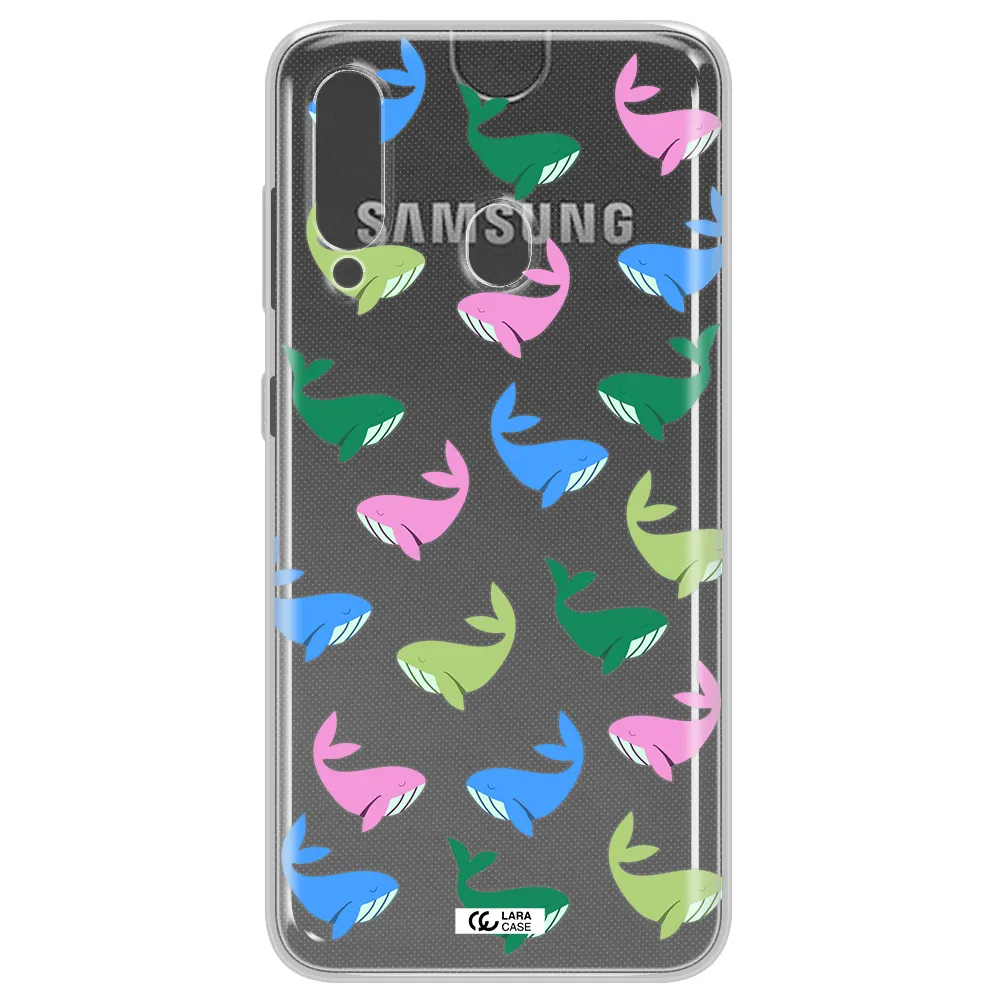 Colorful Whales Samsung A60 Clear TPU Case