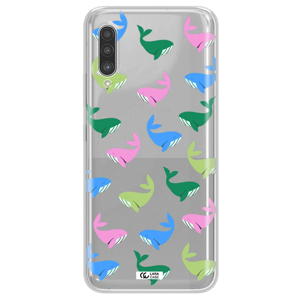 Colorful Whales Samsung A90 Clear TPU Case