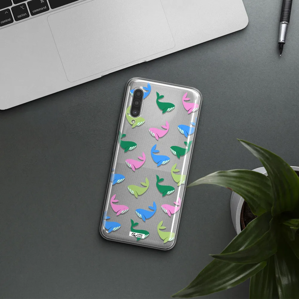 Colorful Whales Samsung A90 Clear TPU Case