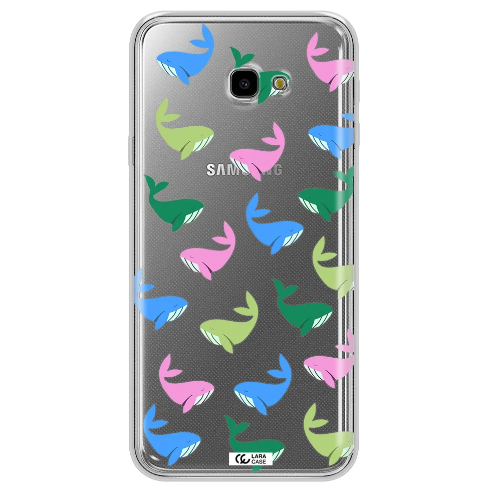 Colorful Whales Samsung J4 Plus Clear TPU Case