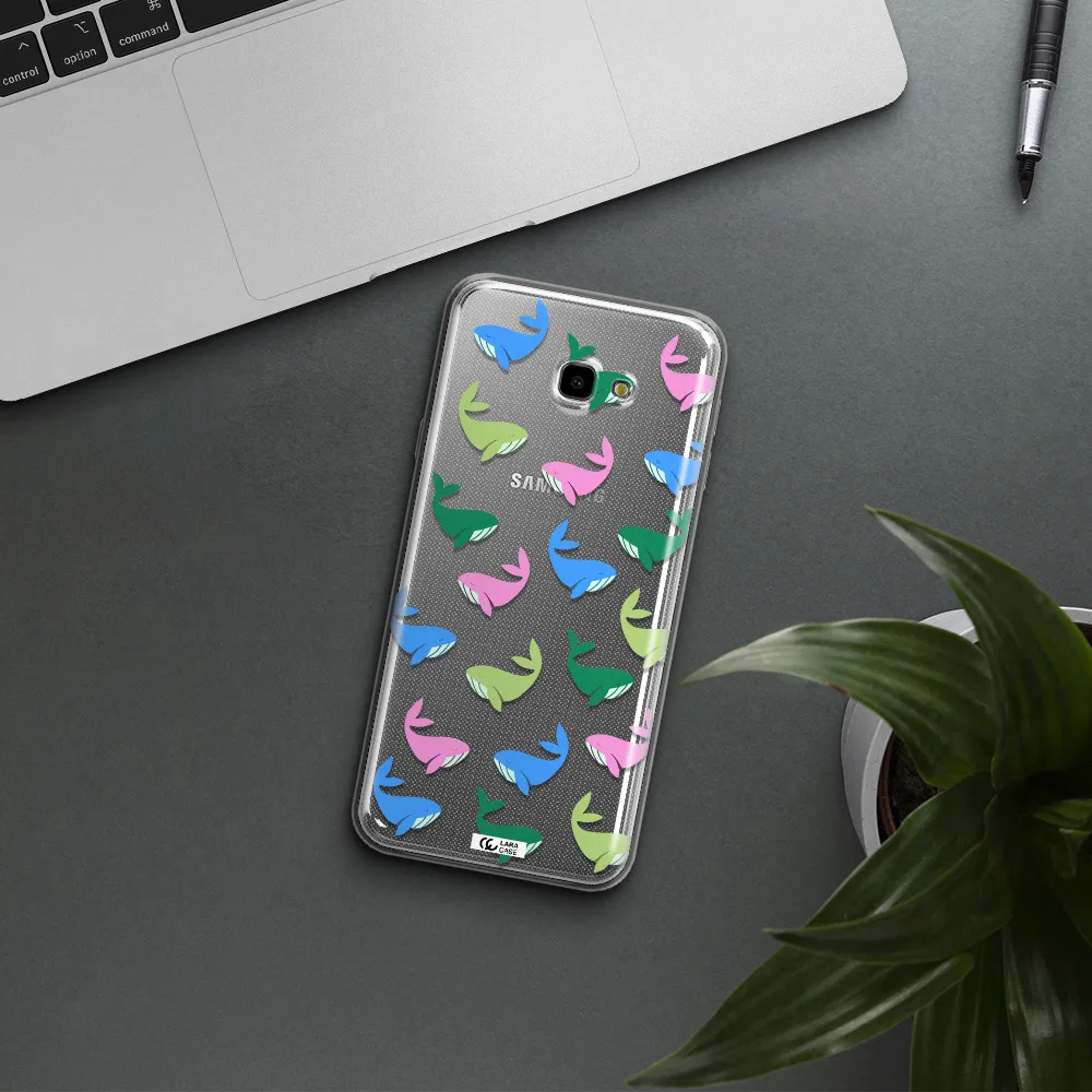 Colorful Whales Samsung J4 Plus Clear TPU Case