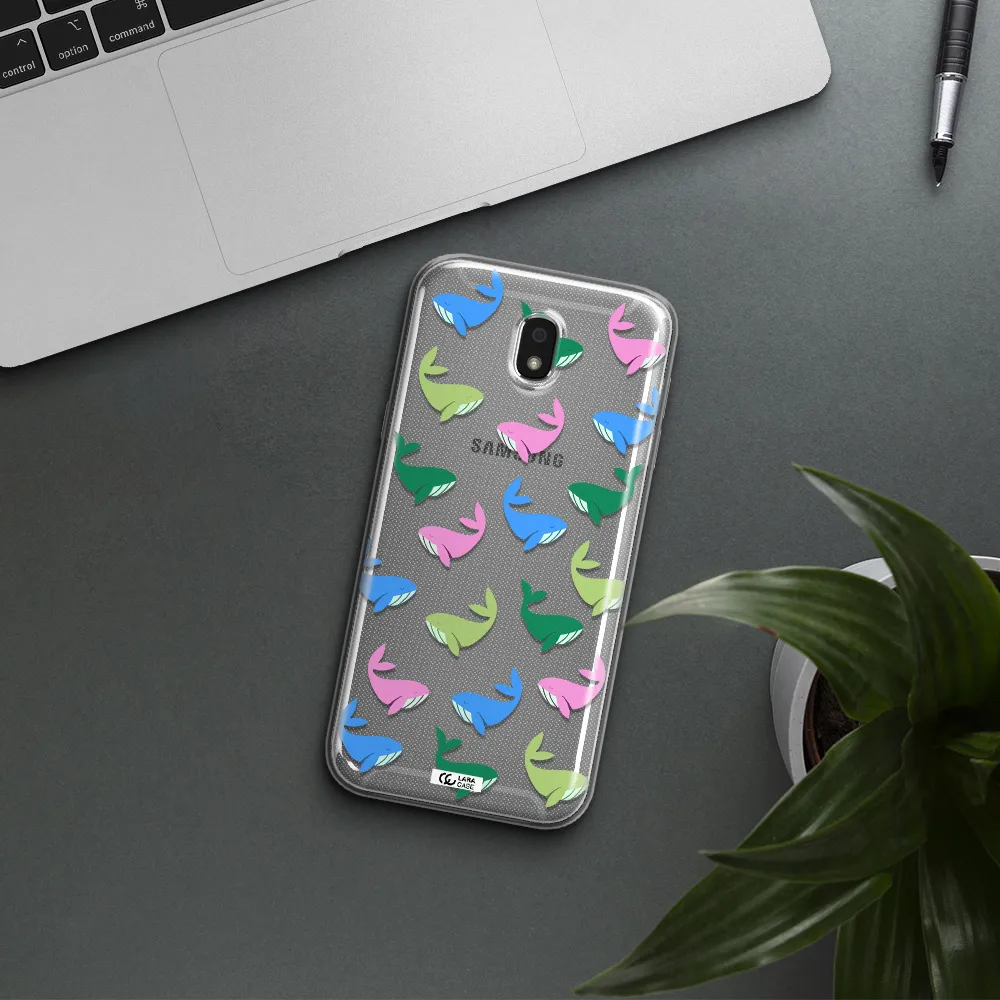 Colorful Whales Samsung J5 2017 Clear TPU Case