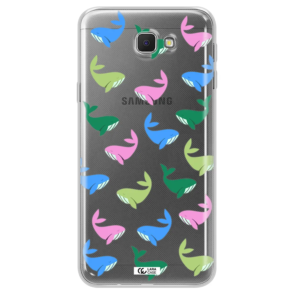 Colorful Whales Samsung J5 Prime Clear TPU Case