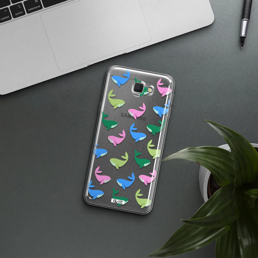 Colorful Whales Samsung J5 Prime Clear TPU Case