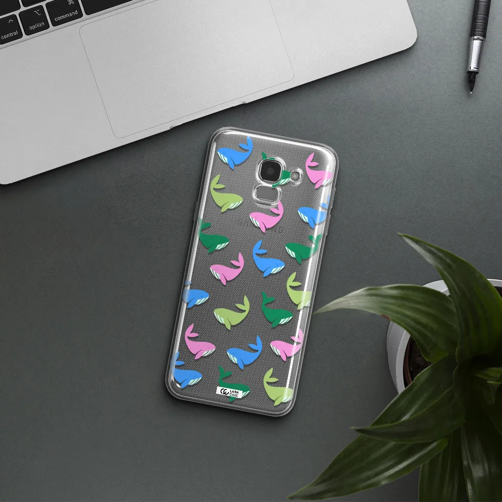 Colorful Whales Samsung J6 Clear TPU Case