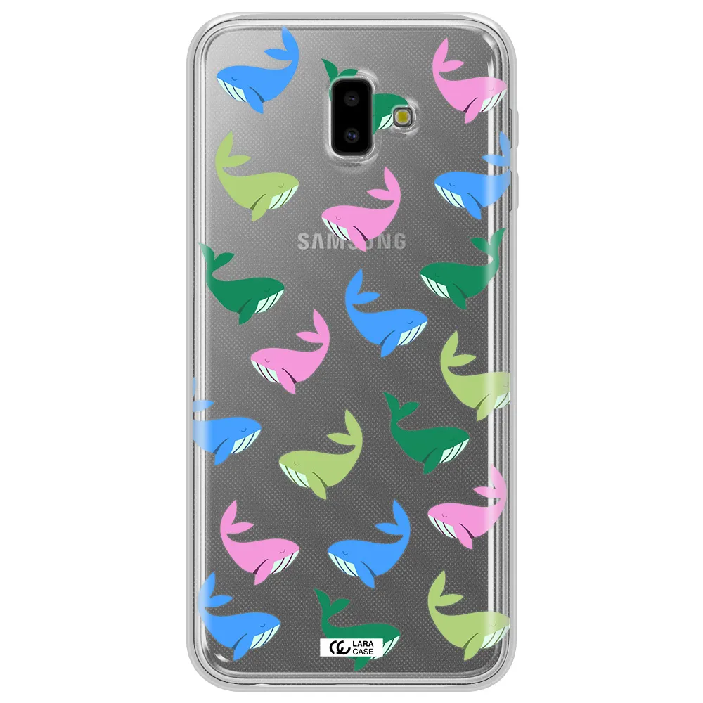 Colorful Whales Samsung J6 Plus Clear TPU Case