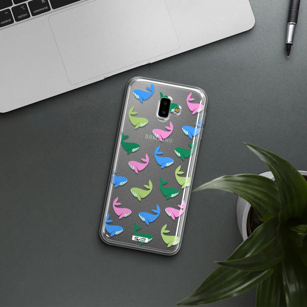 Colorful Whales Samsung J6 Plus Clear TPU Case