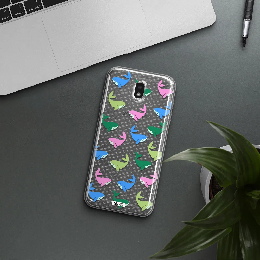 Colorful Whales Samsung J7 Pro Clear TPU Case