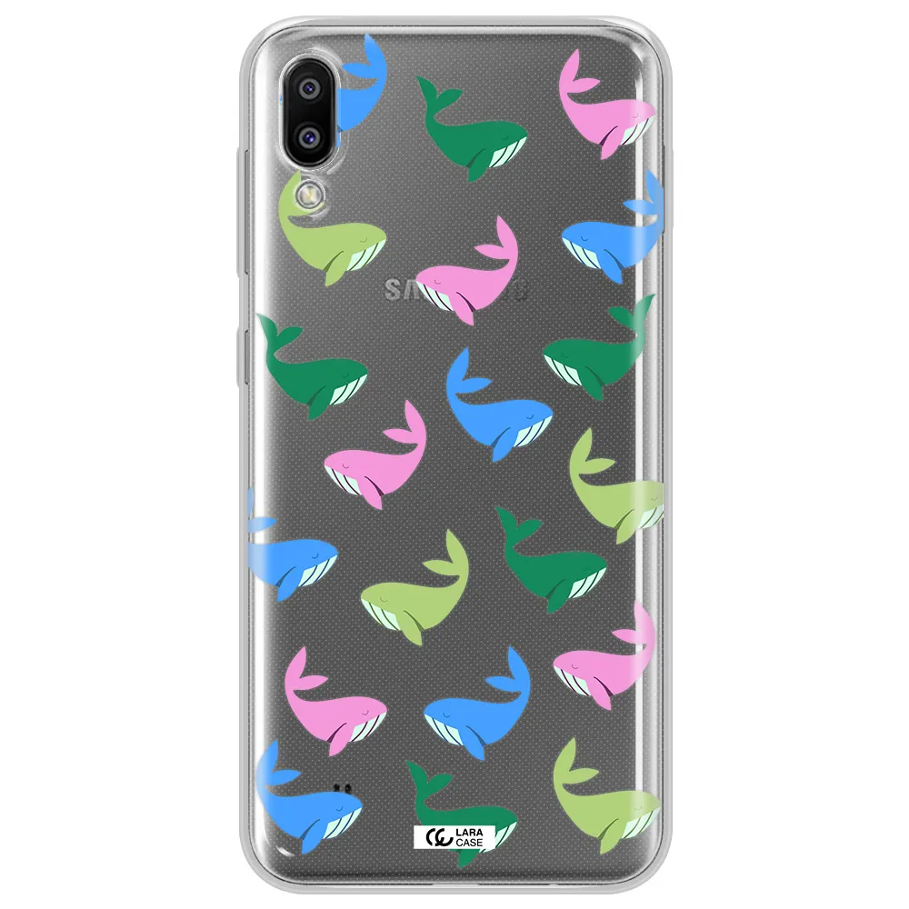 Colorful Whales Samsung M10 Clear TPU Case