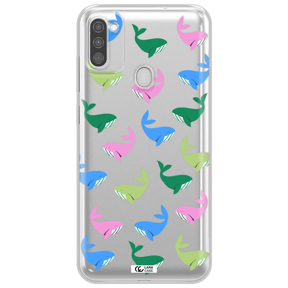 Colorful Whales Samsung M11 Clear TPU Case