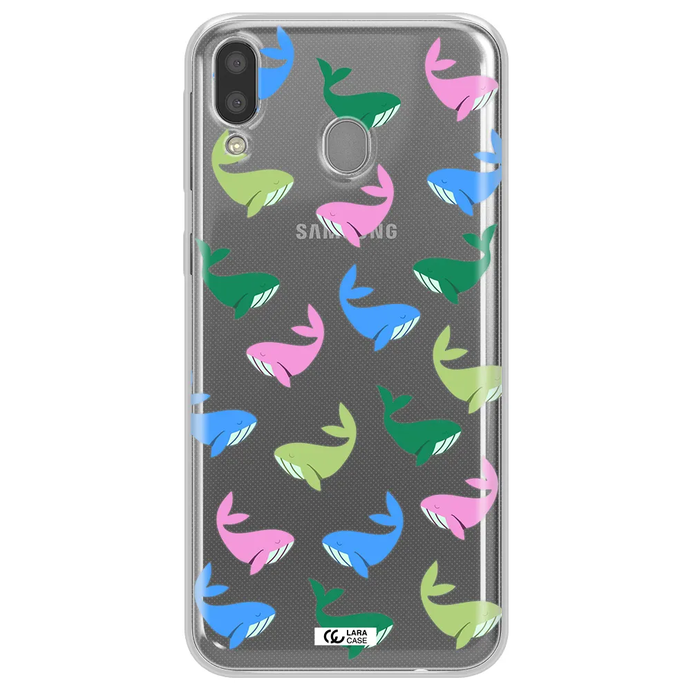 Colorful Whales Samsung M20 Clear TPU Case