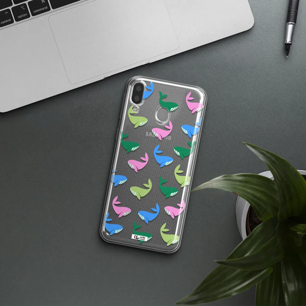 Colorful Whales Samsung M20 Clear TPU Case