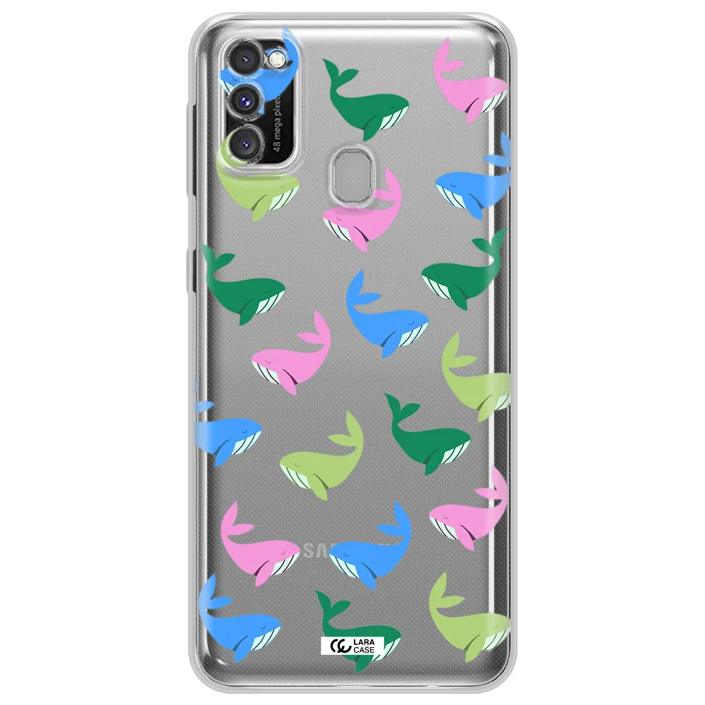 Colorful Whales Samsung M30S Clear TPU Case