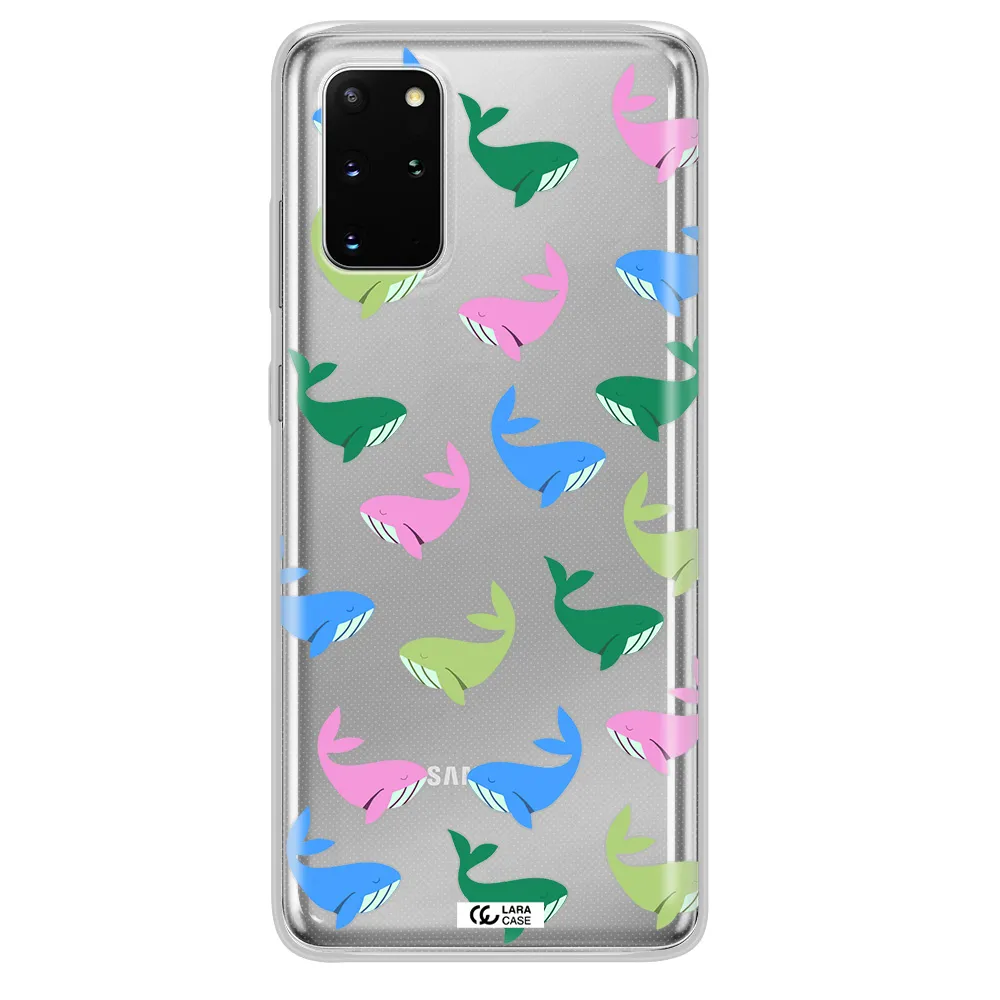Colorful Whales Samsung S 20 Plus Clear TPU Case
