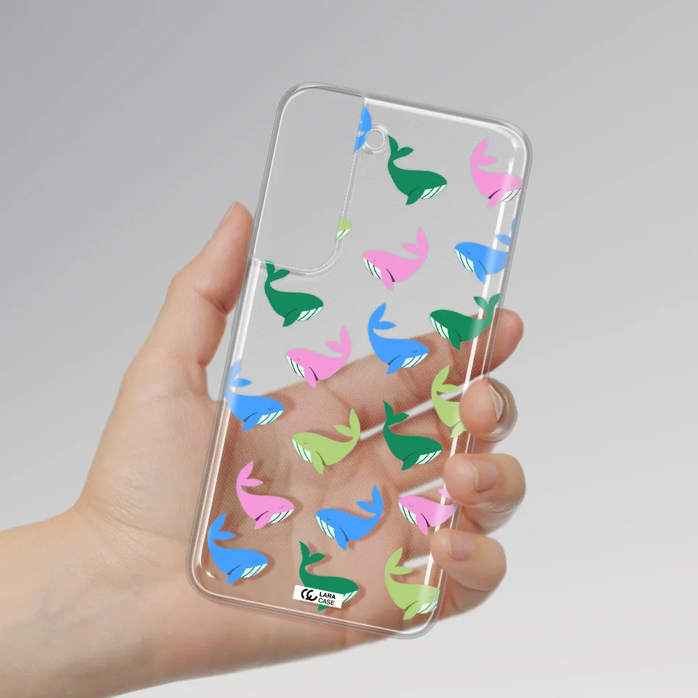 Colorful Whales Samsung S 22 Plus Clear TPU Case