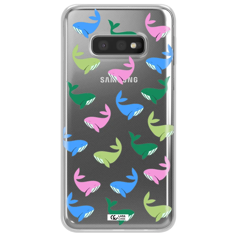 Colorful Whales Samsung S10e Clear TPU Case
