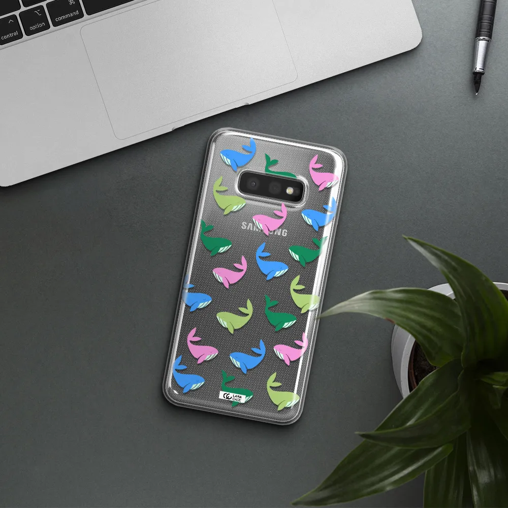 Colorful Whales Samsung S10e Clear TPU Case