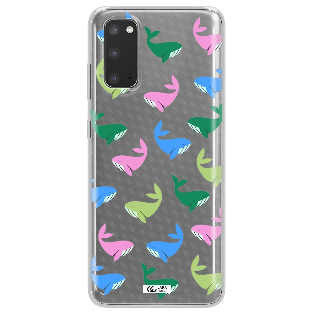 Colorful Whales Samsung S20 Clear TPU Case