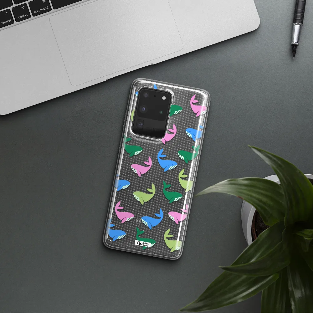 Colorful Whales Samsung S20 Ultra Clear TPU Case