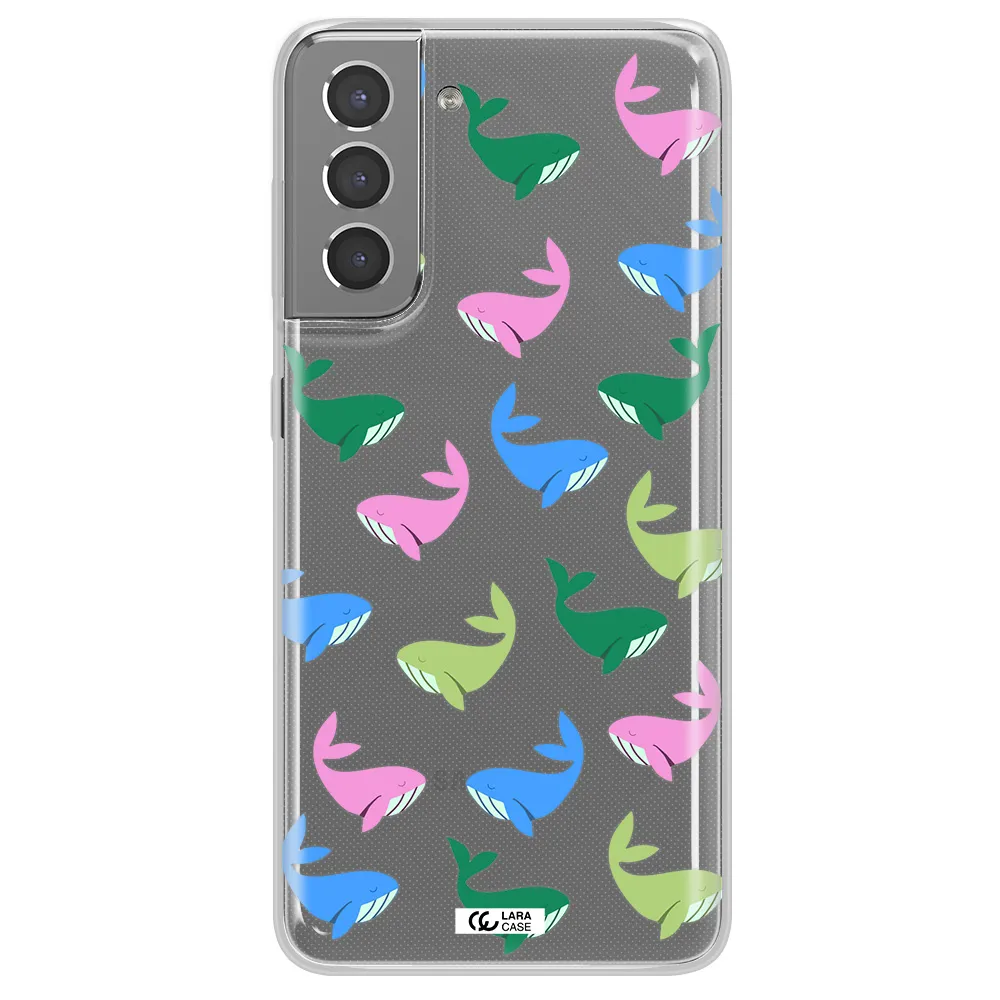 Colorful Whales Samsung S21 Plus Clear TPU Case