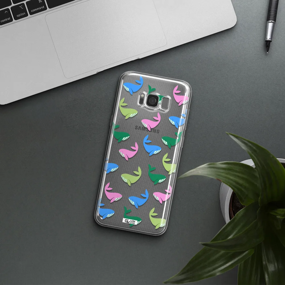 Colorful Whales Samsung S8 Clear TPU Case