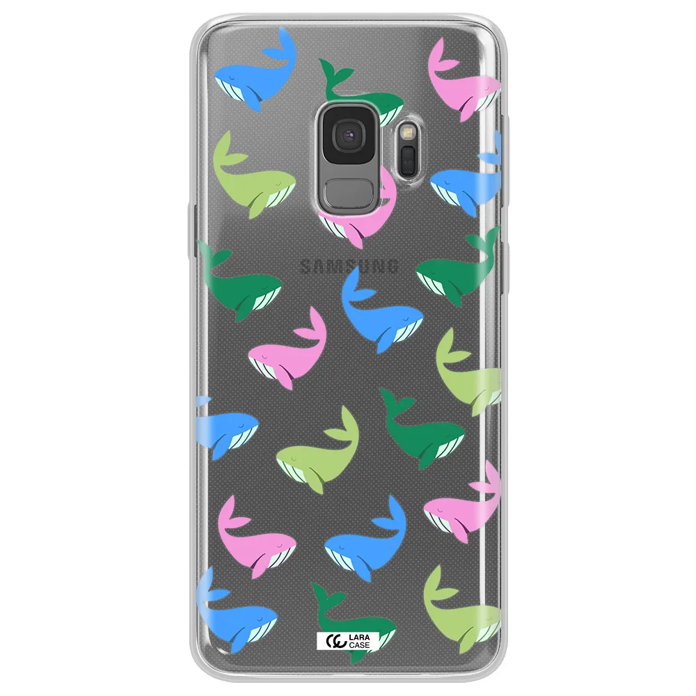 Colorful Whales Samsung S9 Clear TPU Case