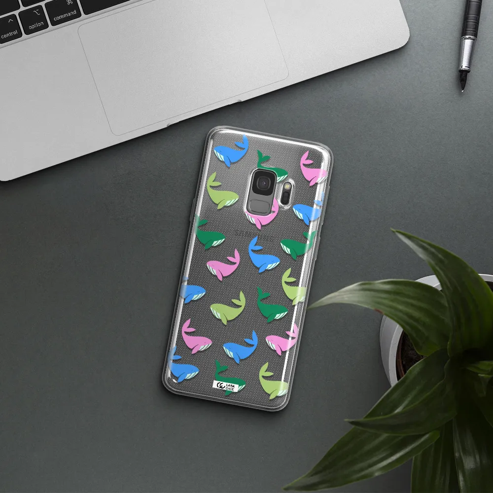 Colorful Whales Samsung S9 Clear TPU Case