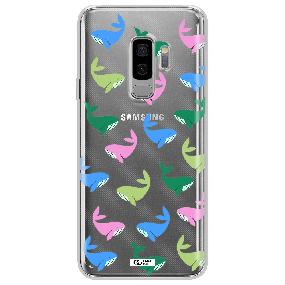Colorful Whales Samsung S9 Plus Clear TPU Case
