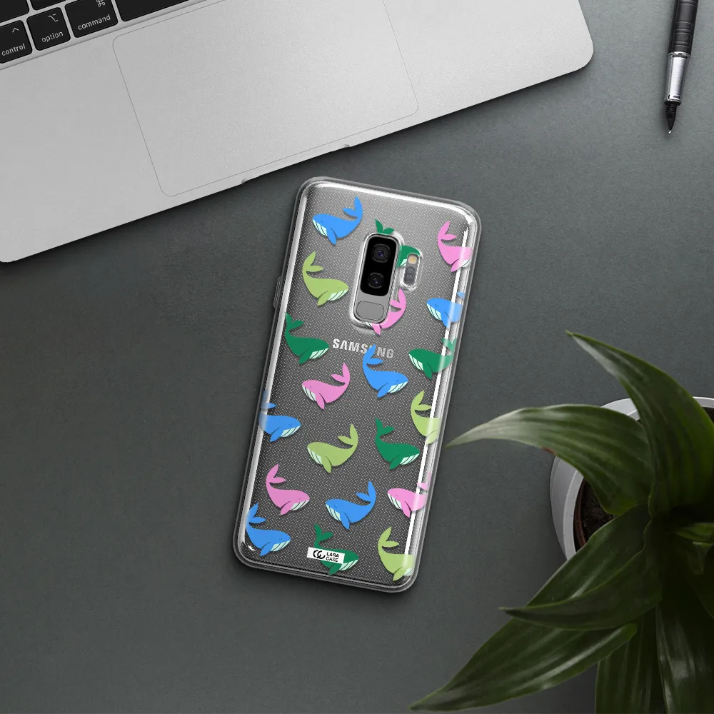 Colorful Whales Samsung S9 Plus Clear TPU Case